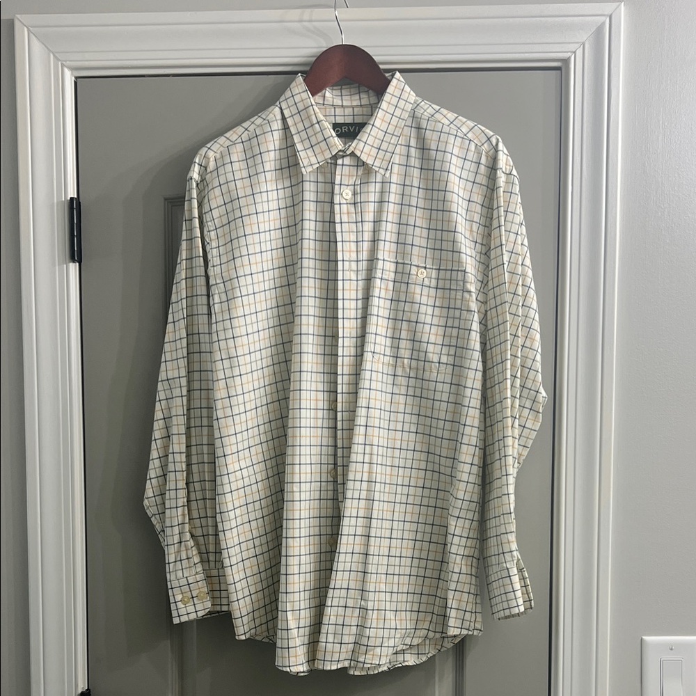 Orvis Men's Checkered Button Down Shirt